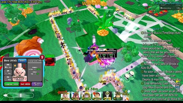 New META Time Stop Unit?! | Level 175 7Star Boo (Kid) in EXP Farm | Roblox All Star Tower Defense смотреть онлайн