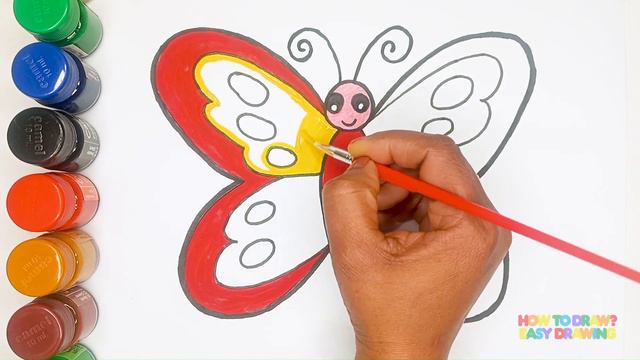 Fun Butterfly Art: Drawing, Painting, and Coloring for Kids & Toddlers | Easy Step-by-Step Tutorial смотреть онлайн