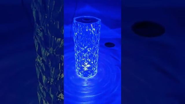 Usb Rechargeable RGB 16 Color Crystal Rose Diamond Table Lamp смотреть онлайн