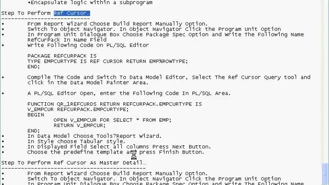 Oracle Reports Class Session 8 B смотреть онлайн