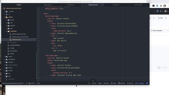 Create and Run Jobs with a Cypress Test in Github Actions смотреть онлайн
