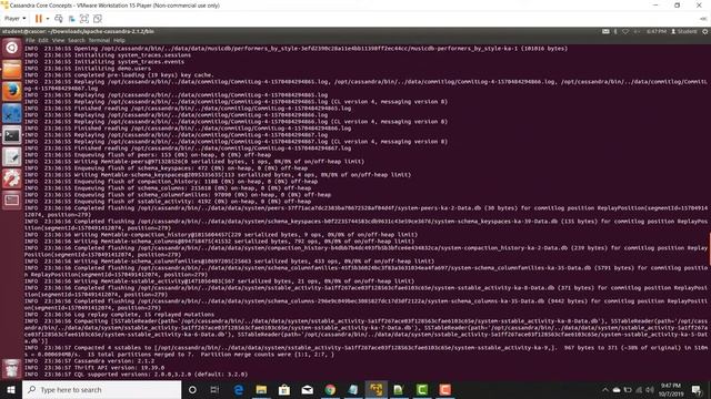 Java code to connect to Cassandra Database using VMware Station. смотреть онлайн