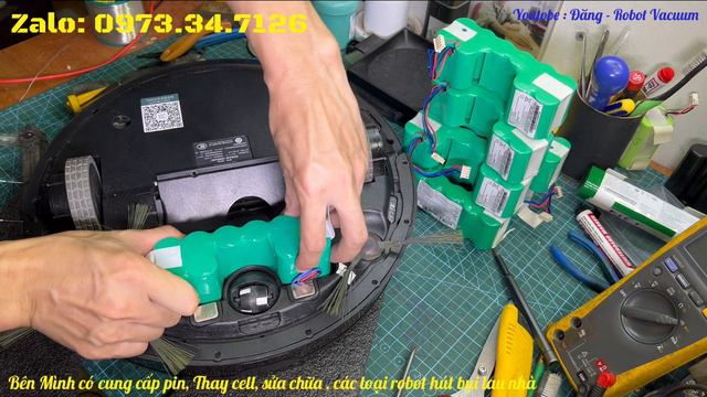 Hướng dẫn Thay Pin cho robot hút bụi lau Nhà Ecovacs deebot De53 , Dn33 ,Dm88 … смотреть онлайн