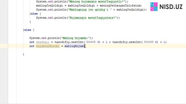 Java dasturlash tilidan darslar 13 Mahluq o`yini davomi смотреть онлайн