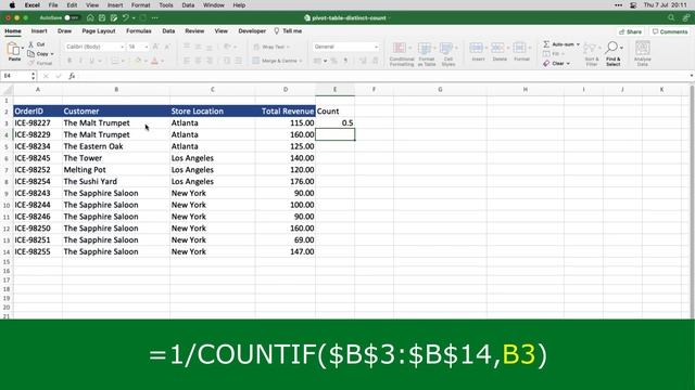 How to Count Unique Values (Distinct Count) in a Pivot Table in Excel Online and Excel for Mac смотреть онлайн
