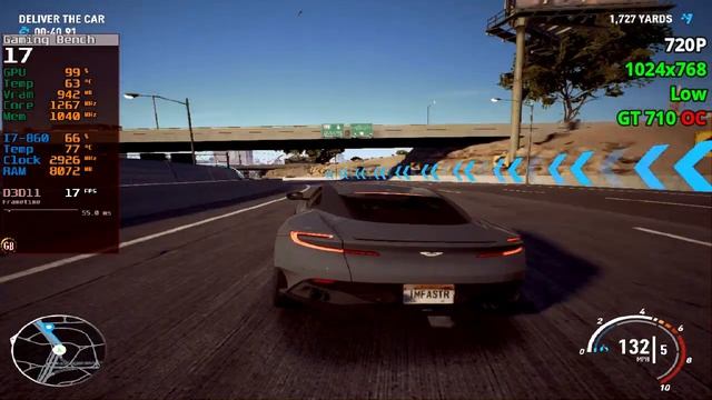 Need for Speed Payback | GT 710 1gb Vram | 720P - 1024x768 | Low смотреть онлайн