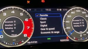 Цифровая приборная панель Volkswagen Golf MK7. AID Panel for Volkswagen