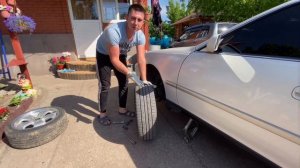 Ставим ЛЮТЫЕ РАЗНОШИРОКИЕ диски на МАРК 2.