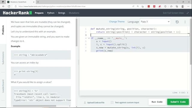 Python HackerRank Solutions: String Mutations смотреть онлайн