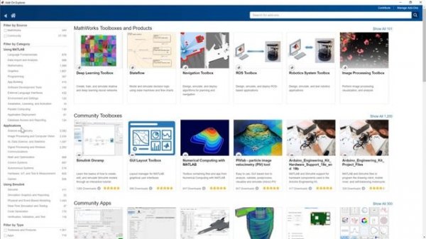 Get and Install MATLAB Add-Ons and Simulink Add-Ons Using the Add-On Explorer