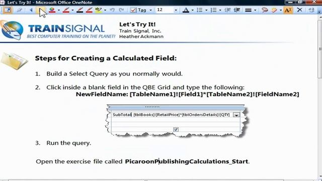 Access 2007 Tutorial - Creating Calculations Inside Queries смотреть онлайн