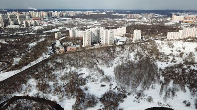 Сходненский ковш. Обзор с высоты птичьего полета. Часть 1.