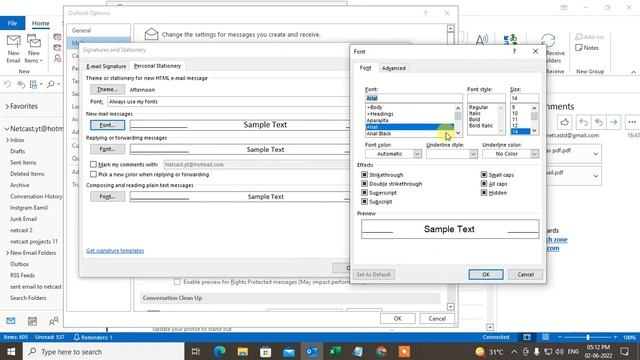 How to Change Font Color and Text Size in Outlook смотреть онлайн