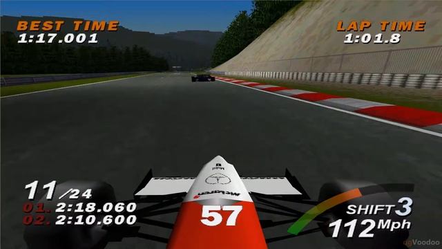 Bizarre Creations Formula 1 [PC 1996] - Spa Arcade Race смотреть онлайн