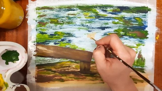 Как нарисовать мальчика на рыбалке. Как нарисовать мальчика гуашью. Рисуем рыбака. Рисуем ребенка. смотреть онлайн