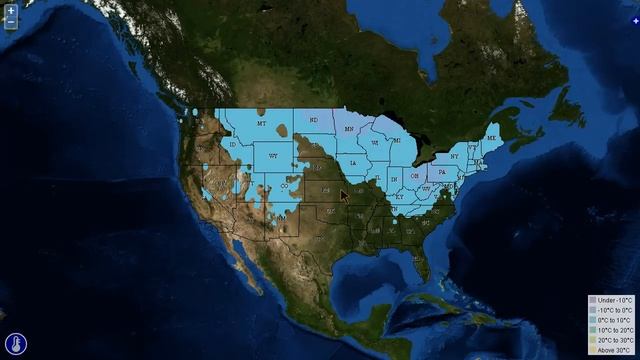 OpenLayers map with an animated WMS layer смотреть онлайн