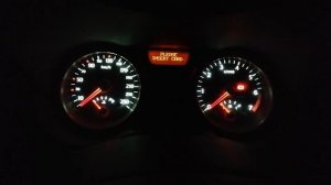 Замена подсветки приборов Меган 2. Результат.