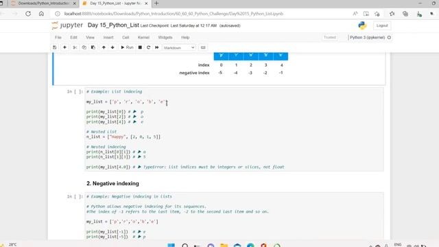 Day 15 - Python List смотреть онлайн