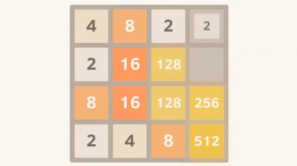 How to win 2048 Game - Example showing how to 2048 in a tile