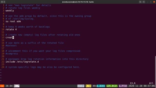 Rotacionamento de logs com logrotate смотреть онлайн