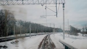 Новогиреево-Железнодорожная из кабины машиниста