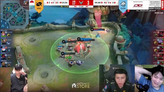 ROGER SKYLAR KELUAR EVOS NATCO DI BIKIN FEEDER LAGI !! REAKSI STREAMER RRQ VS EVOS GAME 3 смотреть онлайн