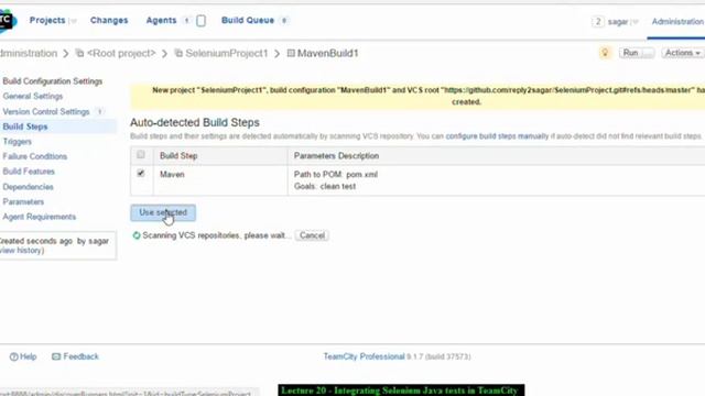 Lecture 20 Integrating Selenium Tests In Java With TeamCity Avi смотреть онлайн