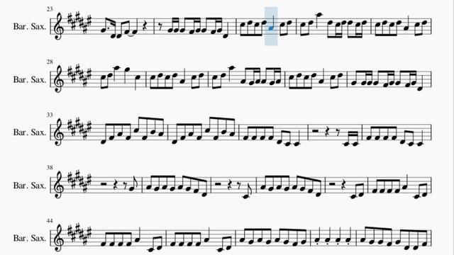 Baritone Sax Sheet Music: How to play There For Me by Martin Garrix & Troye Sivan смотреть онлайн