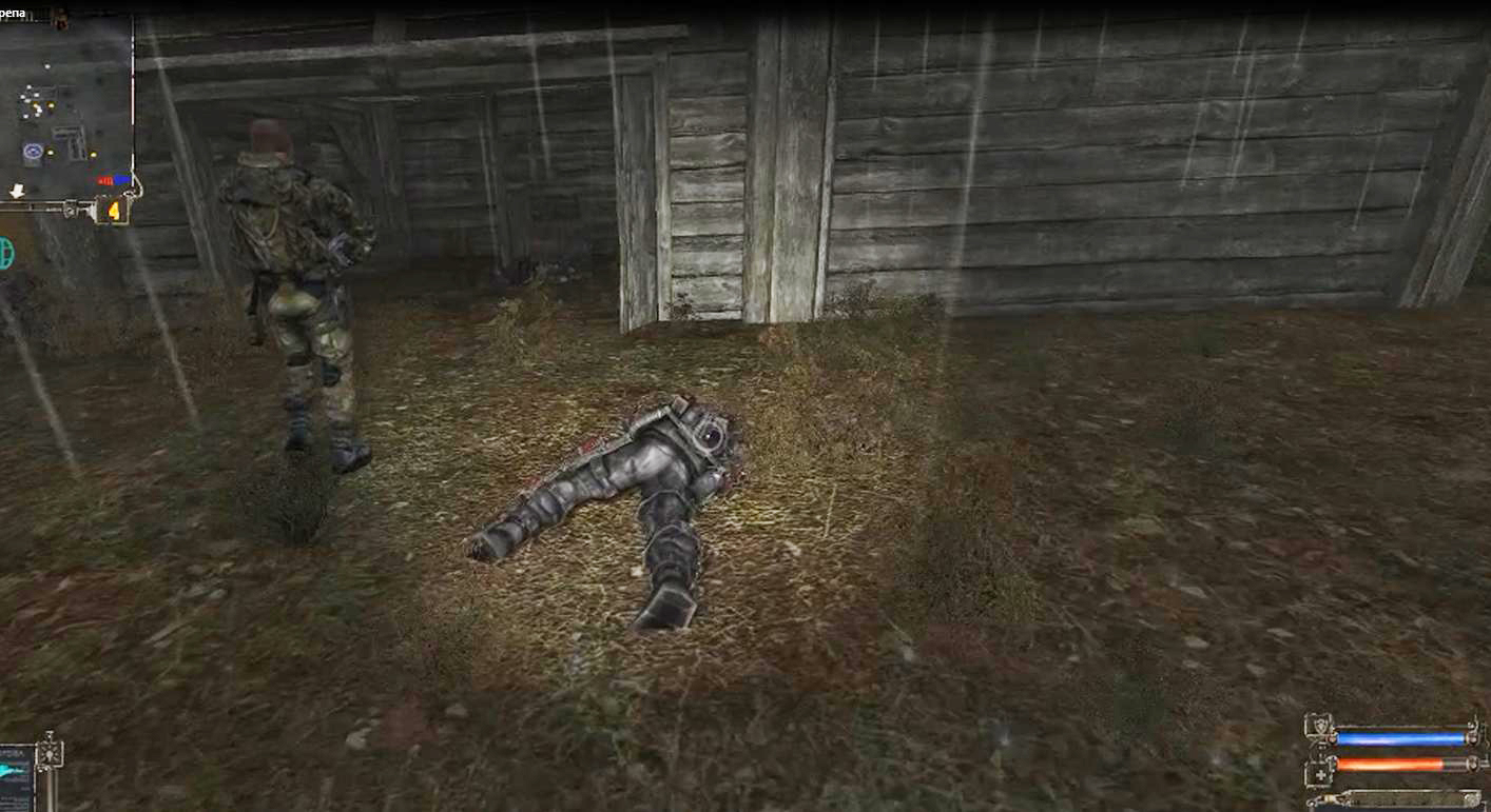 Сталкер ТЧ Уничтожить отряд Черепа на хуторе смотреть онлайн