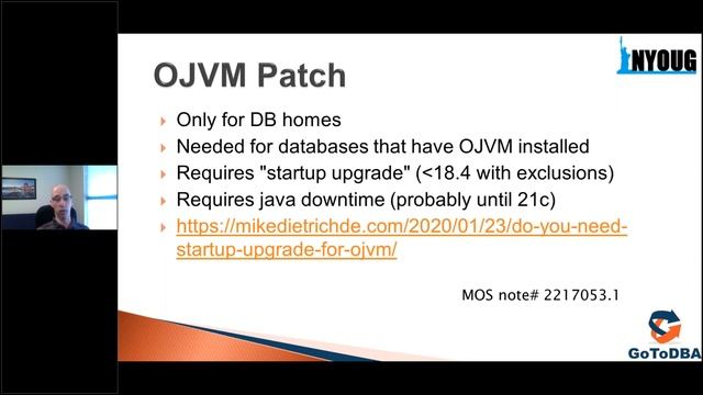 NYOUG Webinar: Database patching for DBAs смотреть онлайн