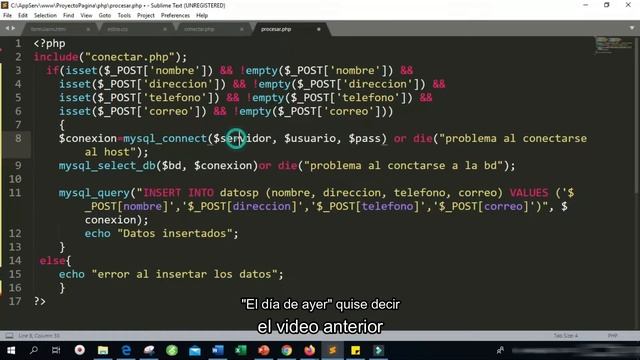 Servidor y PHP Base de Datos. Insertar datos(4) смотреть онлайн