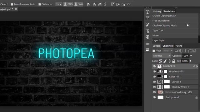 NEON Text Effect | Photopea Text Effect Tutorial | Neon Text Photopea смотреть онлайн