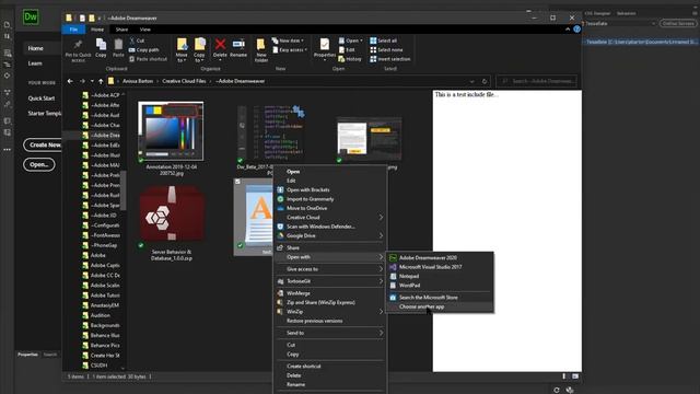Adobe Dreamweaver • Associate Files for Editing in DW смотреть онлайн