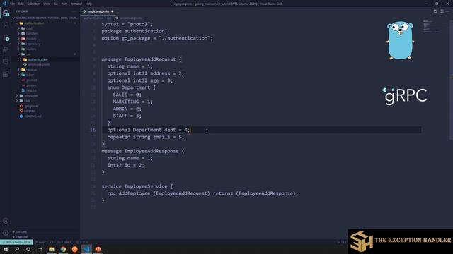 How to create GRPC Proto buff files in Golang смотреть онлайн