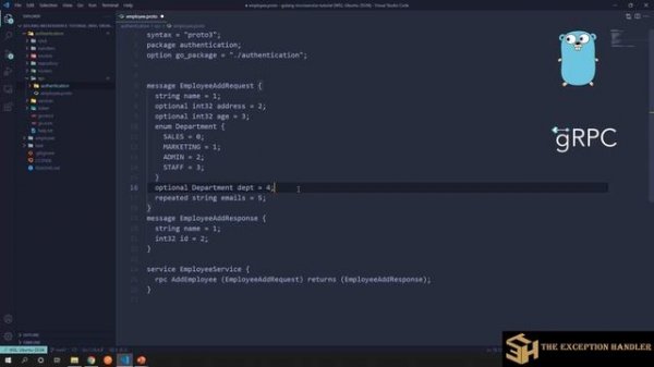 How to create GRPC Proto  buff files in Golang