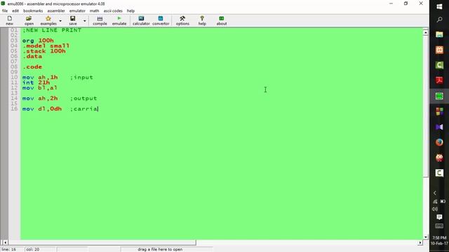 Assembly Language Programming - new line print смотреть онлайн