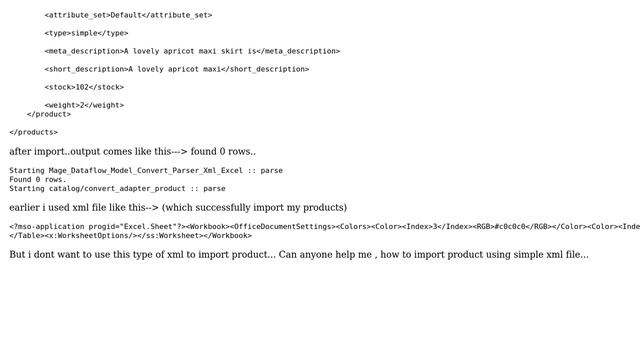 Magento: import product using simple xml file in magento? смотреть онлайн
