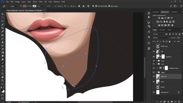 Step by Step Vector Portrait for Beginners in Adobe Photoshop 2021 | Al Amran | смотреть онлайн