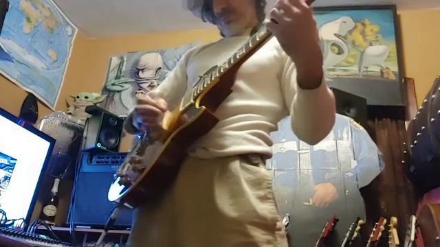 Short Cold Start Improv on the Gibson LP R9. BurstBucker 2 bridge pickup. смотреть онлайн