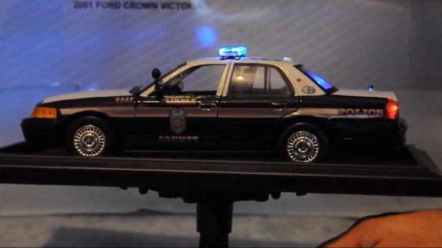 1:18 Fairfax County Police Crown Vic Diecast replica w/Lights смотреть онлайн
