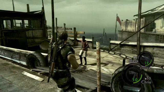 Resident Evil 5 PS4 - Chapter 2-1: Market: Port Key Majini Horde Gameplay, Helicopter Scene Sequenc смотреть онлайн