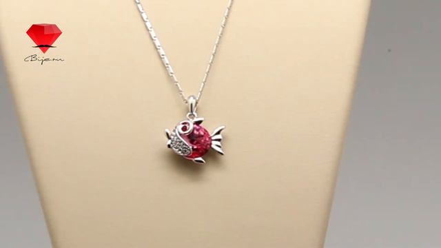 Bije.ru: Подвеска в виде рыбки с кристаллами Swarovski Blazena (Блажена) смотреть онлайн