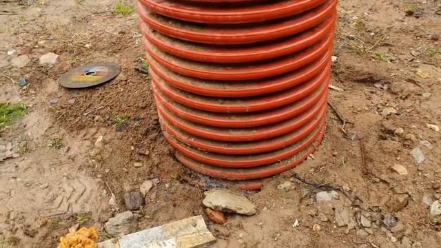 Дренаж на участке. Монтируем ревизионный колодец с запасом.Часть №10 смотреть онлайн