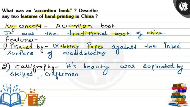 Whatas an 'accordion book"? Describe any two features of hand printing in China ? смотреть онлайн