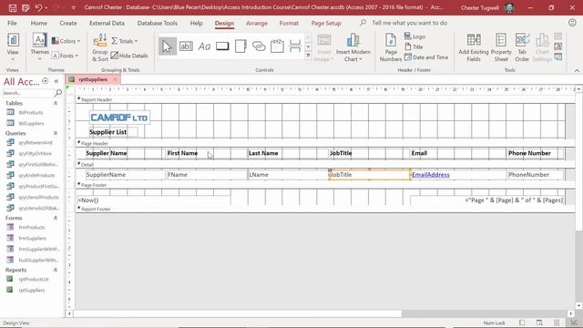 How to Create Professional Looking Report in MS Access | The Introduction to MS Access Course смотреть онлайн