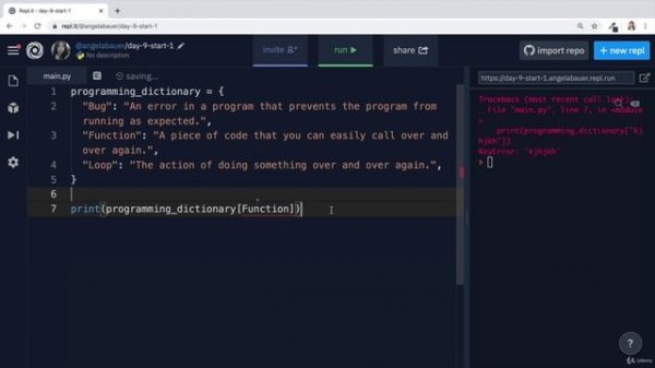 Day 9 - Dictionaries, Nesting and the Secret Auction - 2 The Python Dictionary_ Deep Dive