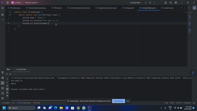 String In Java || String In Java Program || String kya hota hai Java Main || смотреть онлайн