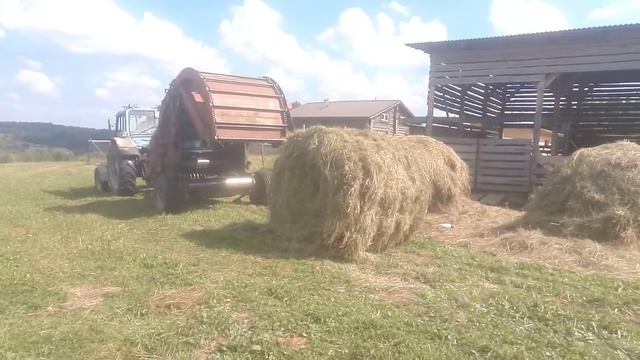 Пресс подборщик ПРФ 750. Лето 2022 год. смотреть онлайн