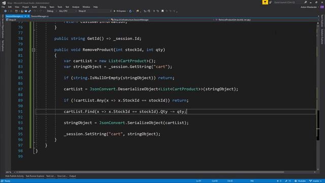 Intermediate ASP.NET Core Tutorial - Online Shop Ep.37 - Refactoring Sessions (Dependency Inversion смотреть онлайн