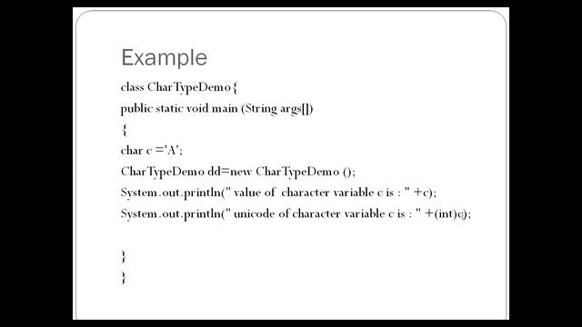 Java - 12 | Char Data Type | Derived Data Type | User Defined Data Type смотреть онлайн